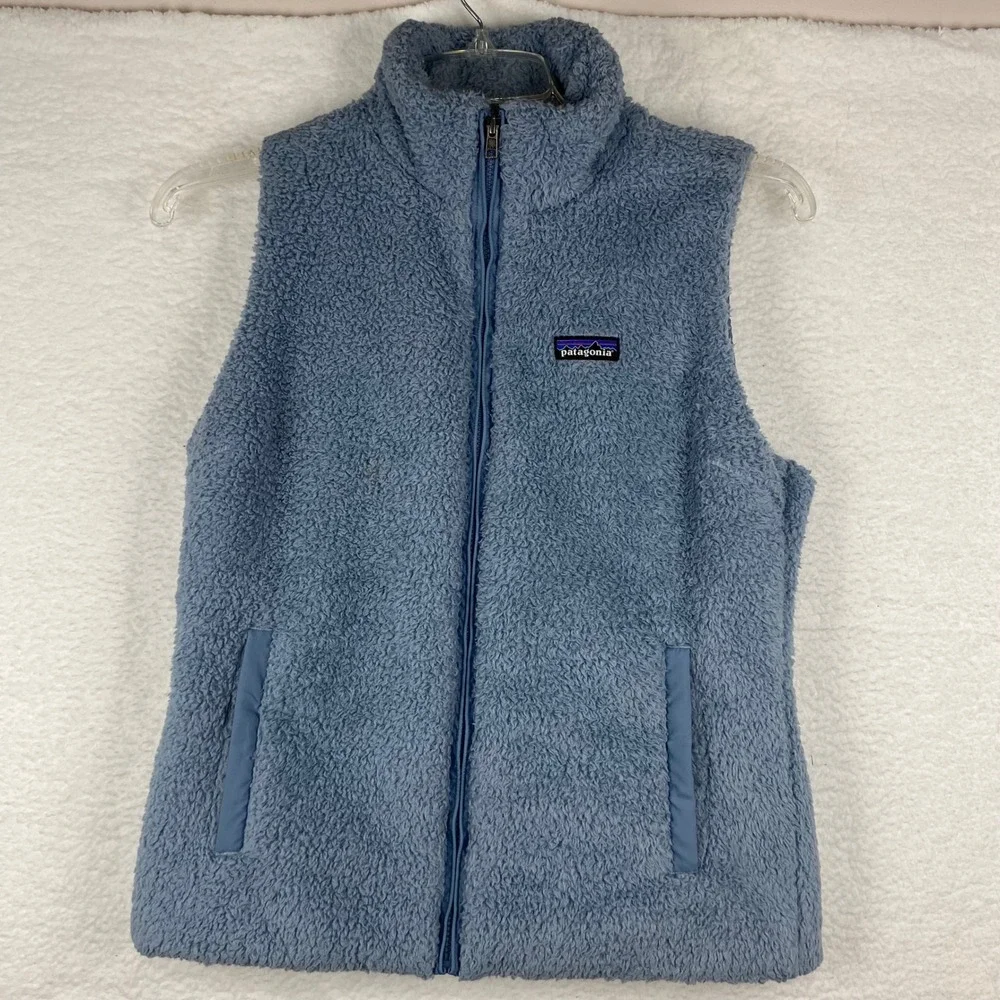 Patagonia Women's L Blue Vest Los‎ Gator Fleece Full Zip STY25216FA22